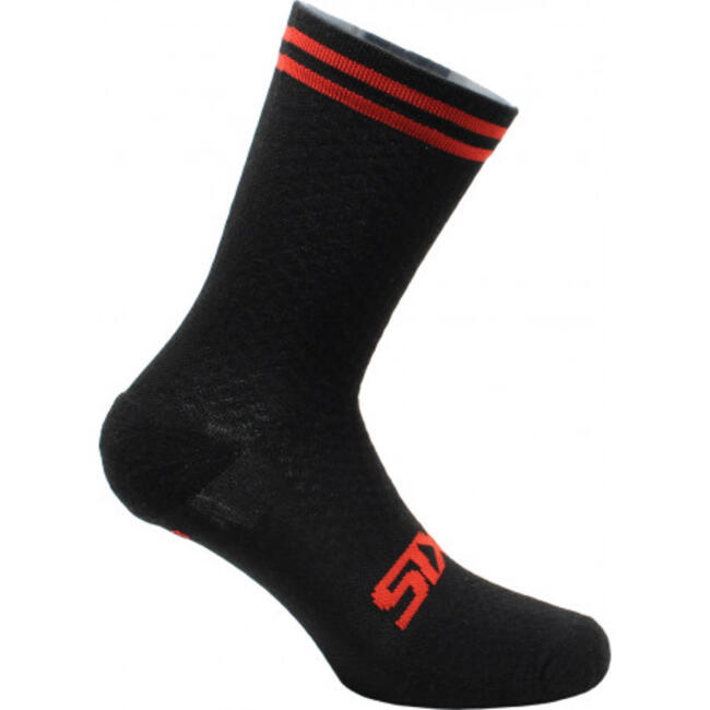 Calze Da Moto Black/red Stripes Six2 Unisex